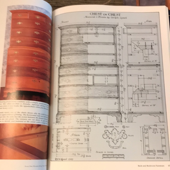 Woodworking books projects bedroom table chairs furniture crafting wood 3 books - Picture 5 of 16